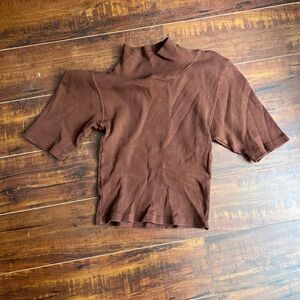Big bud press half sleeve turtleneck top size P